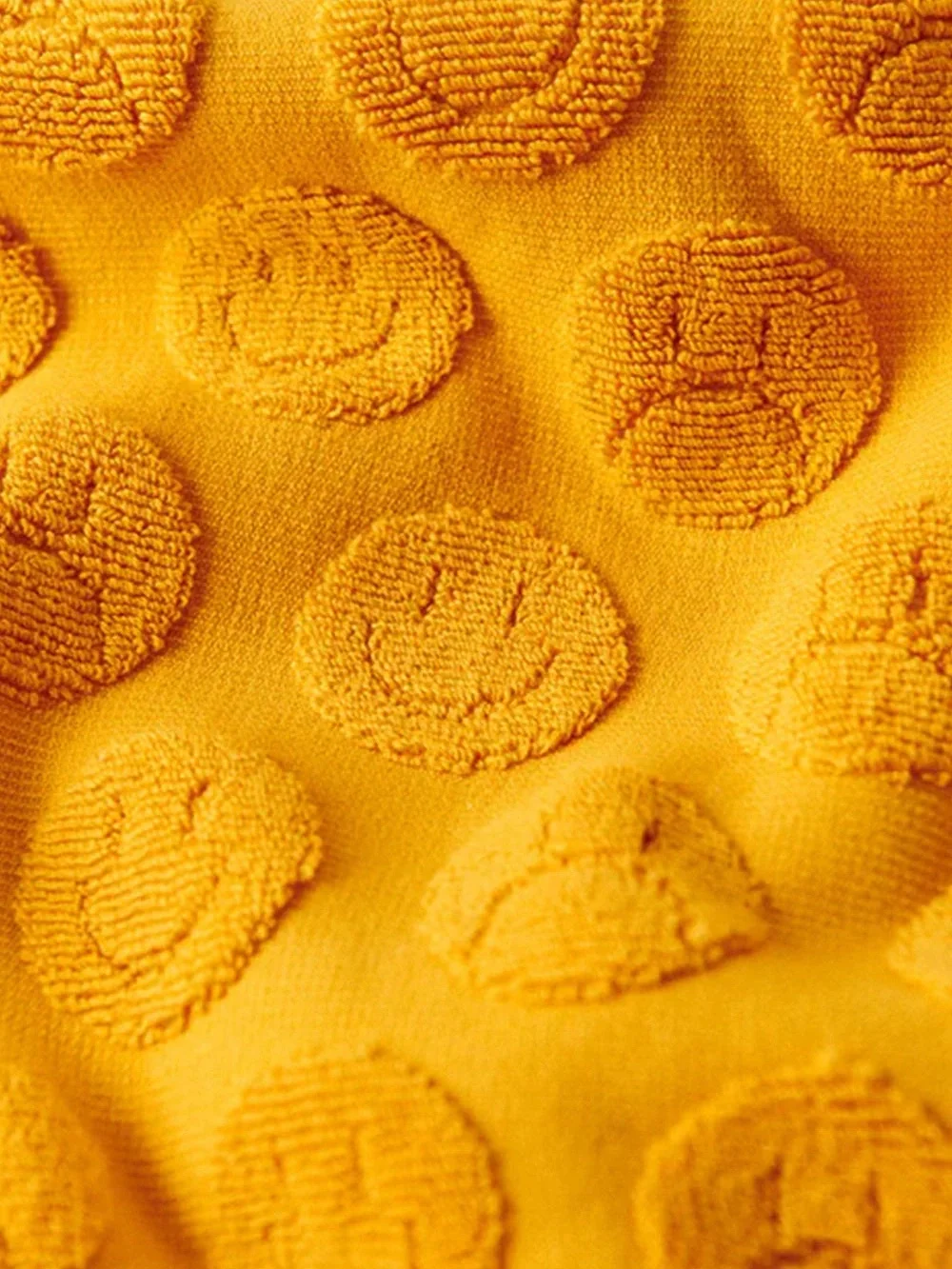 Urban outfitters happy sad Yellow Hand Towel - Compostable Packaging